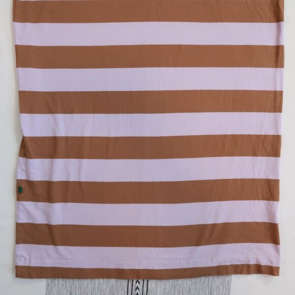 Kowtow T-Shirt Dress Lilac Earth Stripe | XS - Picture 9 of 9